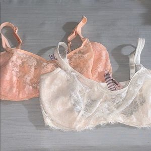2 Victoria Secret Unlined Push Up Bras